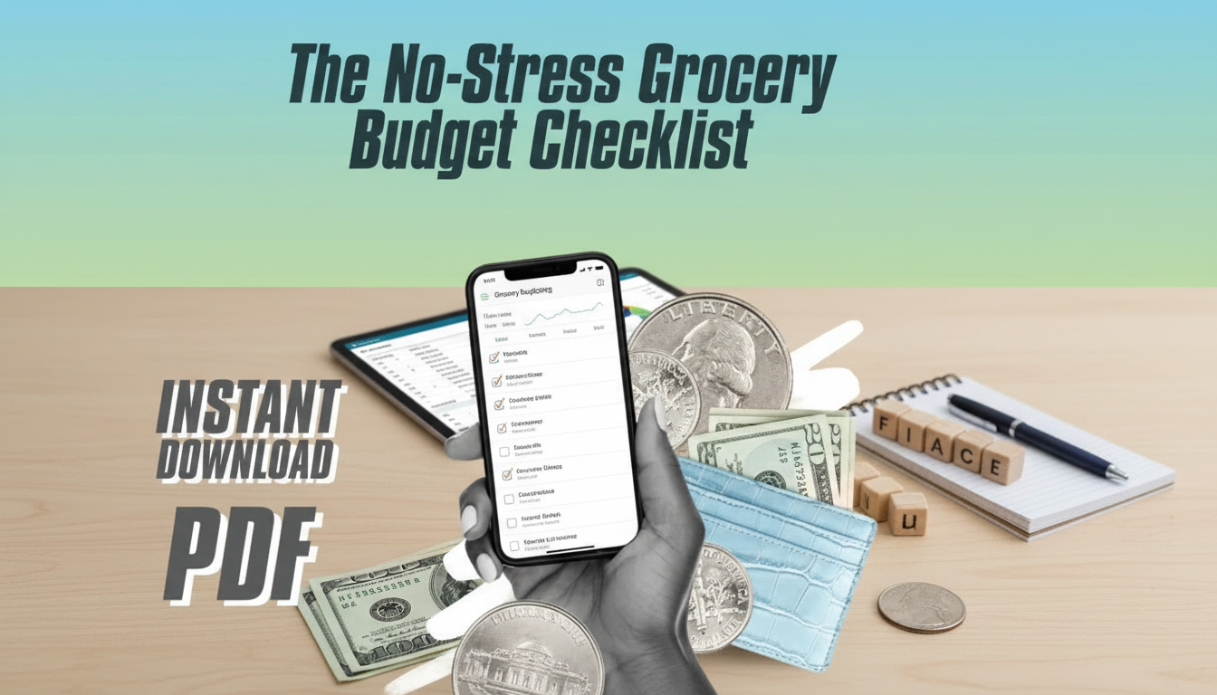 No-Stress Grocery Budget Checklist: Printable Plan